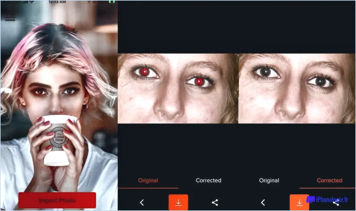 Comment supprimer les yeux rouges sur android?