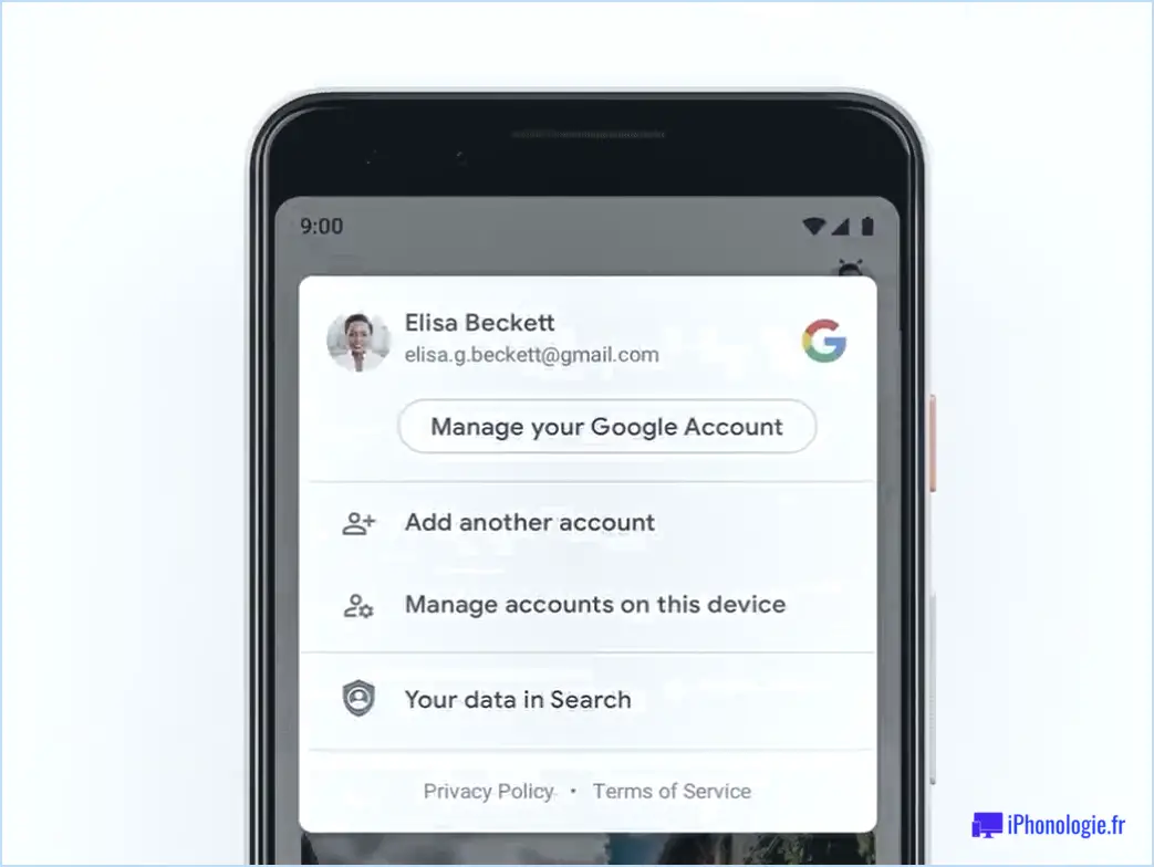 Comment supprimer un compte Google de mon iPhone X?