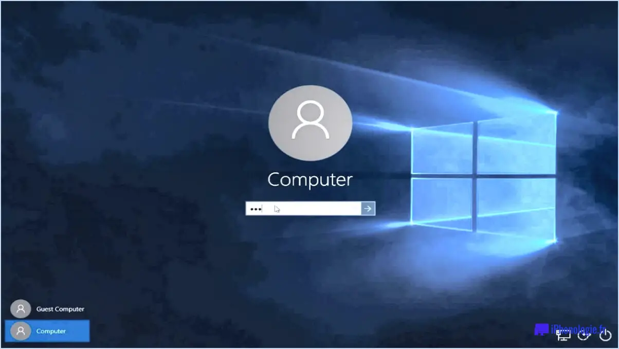 Comment supprimer un compte local de Windows 10?