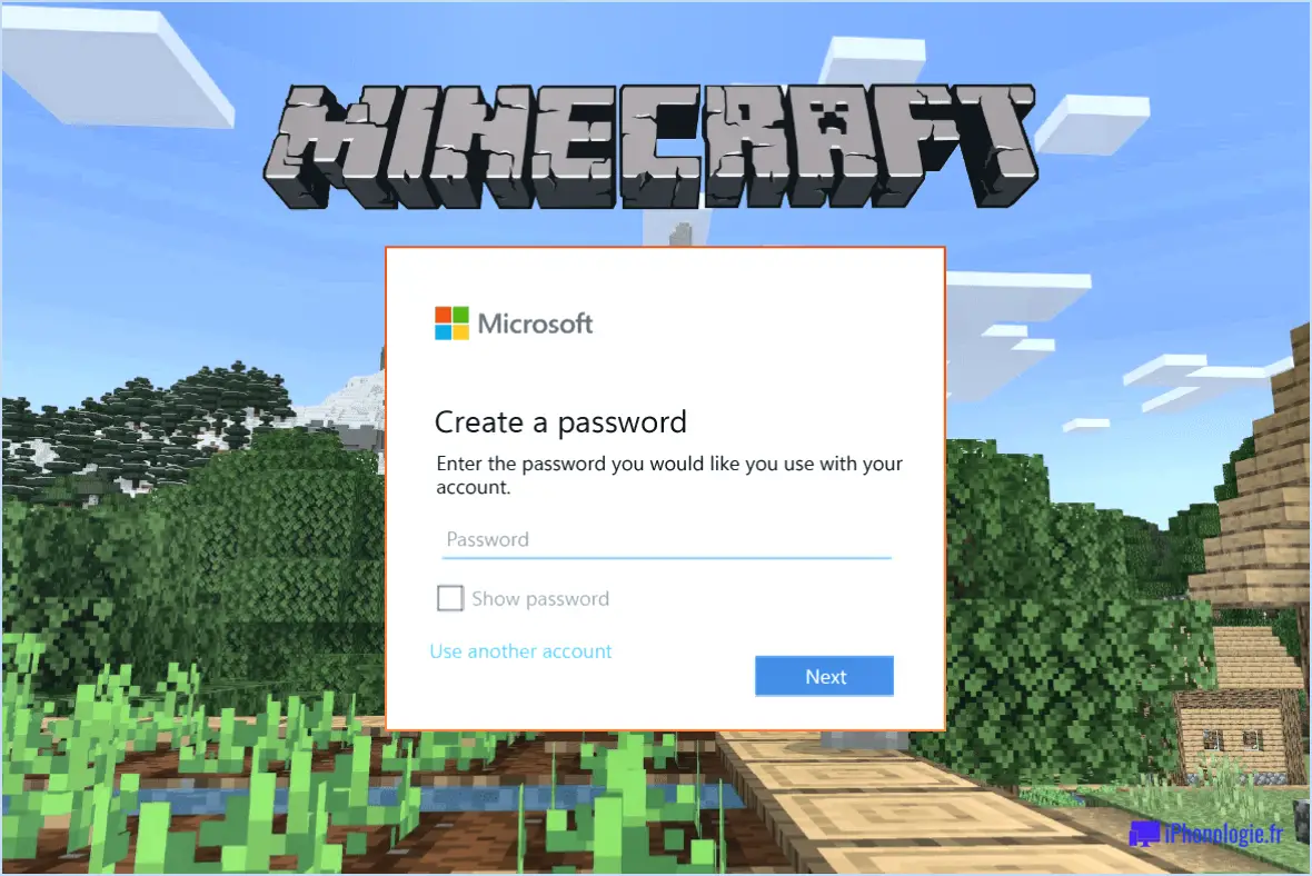 Comment supprimer un compte Minecraft PE?