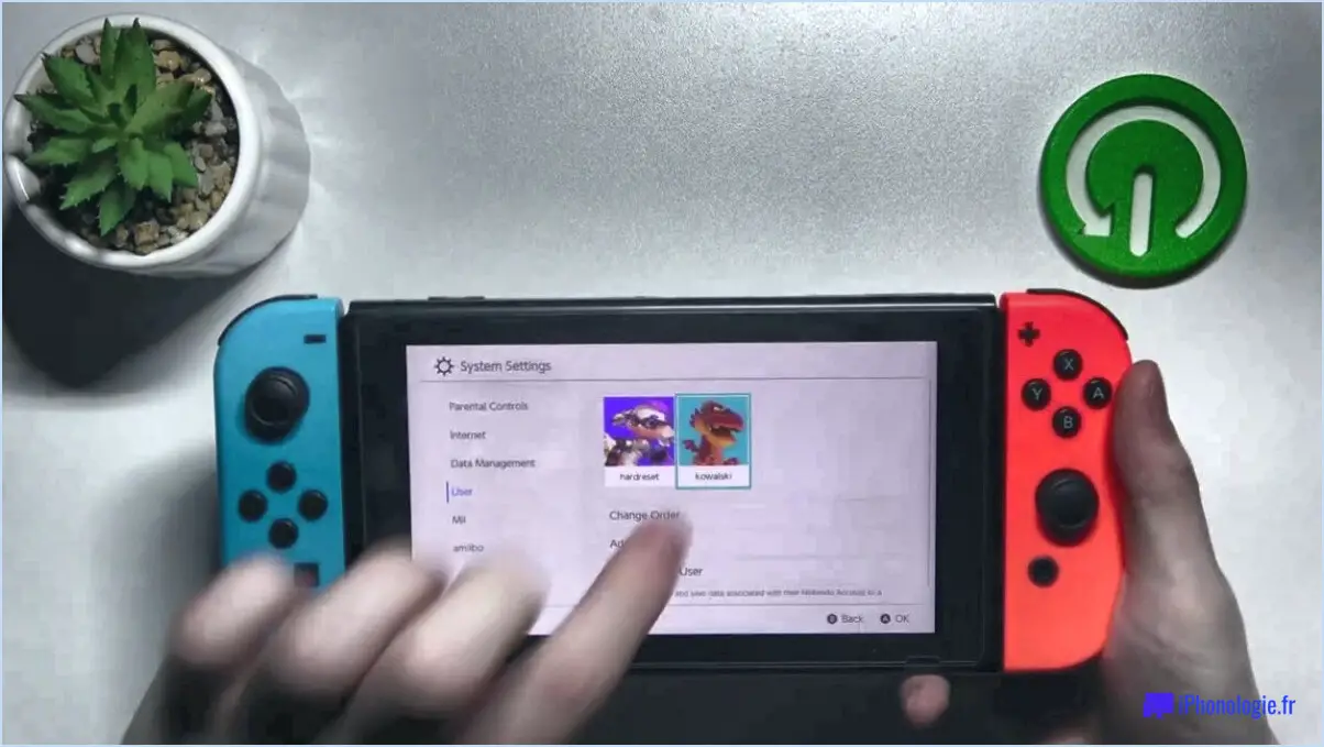 Comment supprimer un compte Nintendo Switch?