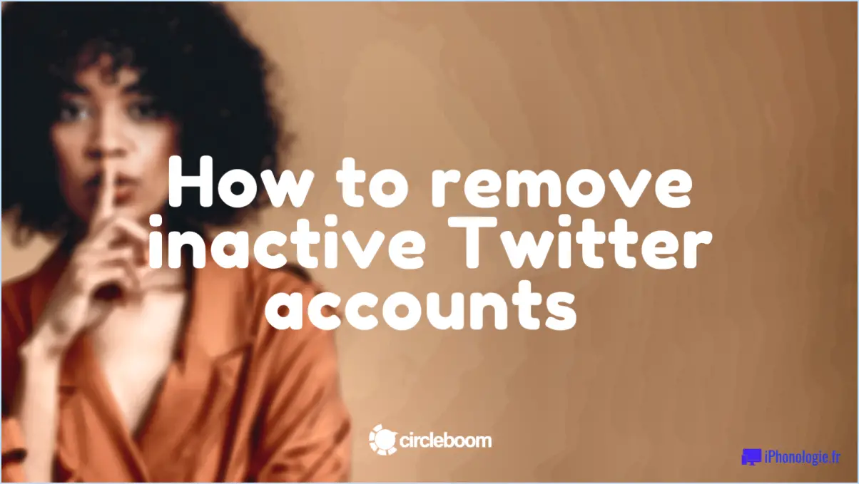 Comment supprimer un compte Twitter inactif?