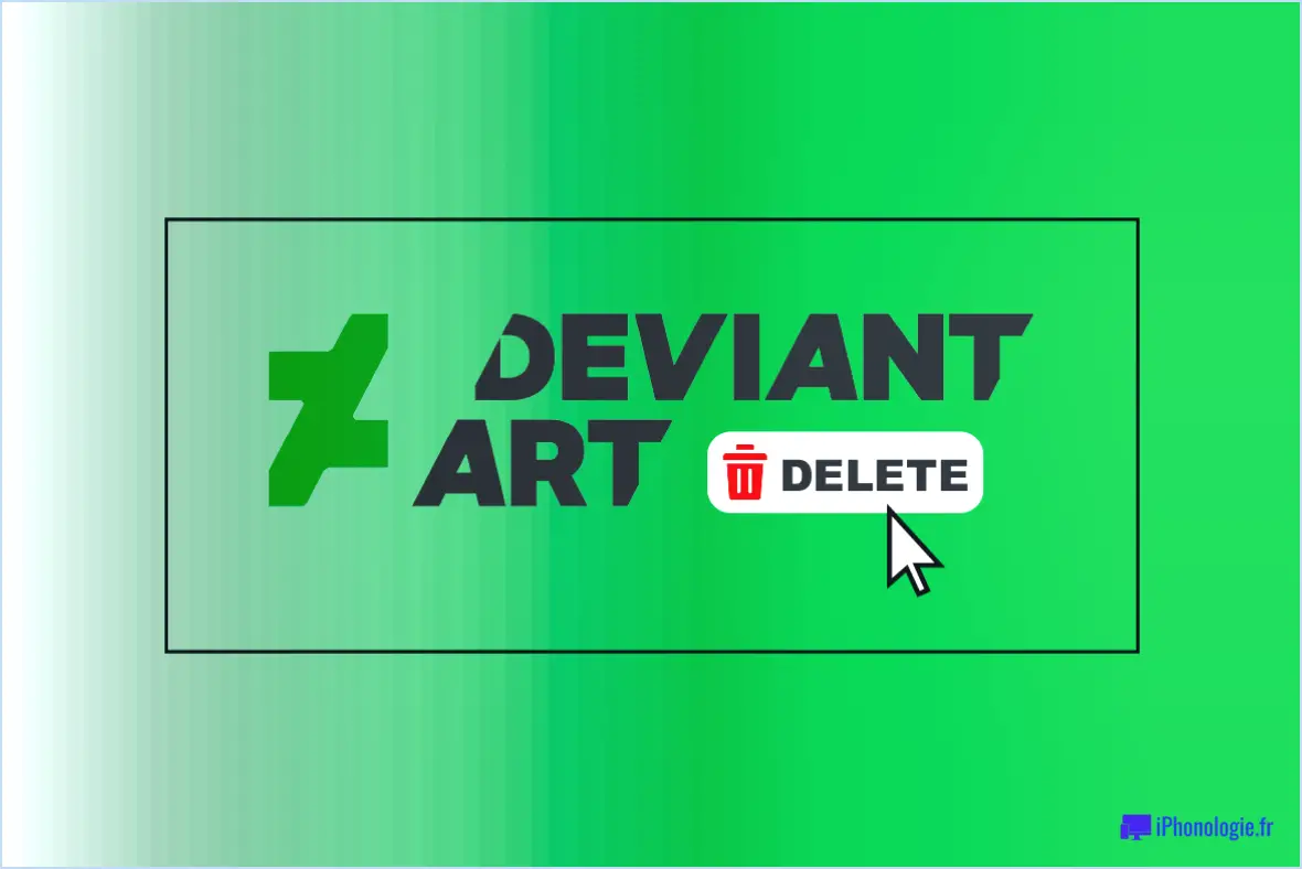 Comment supprimer une image sur deviantart?