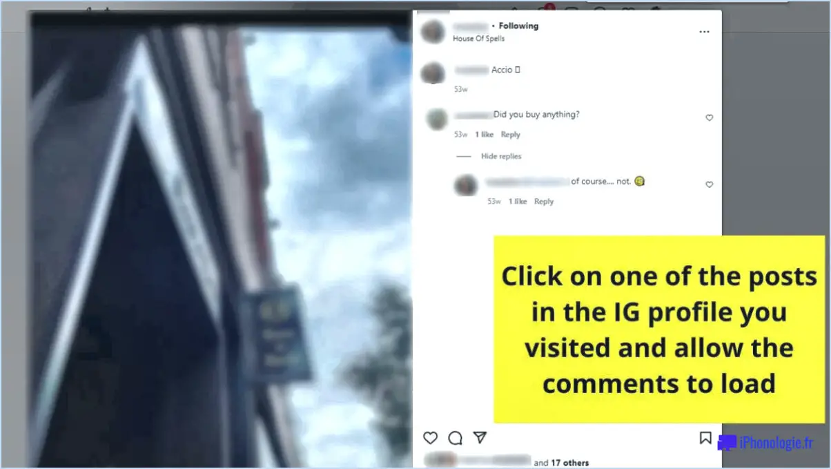 Comment trouver des commentaires sur instagram?