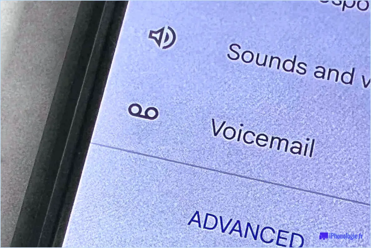 Comment vider la boite vocale sur android?