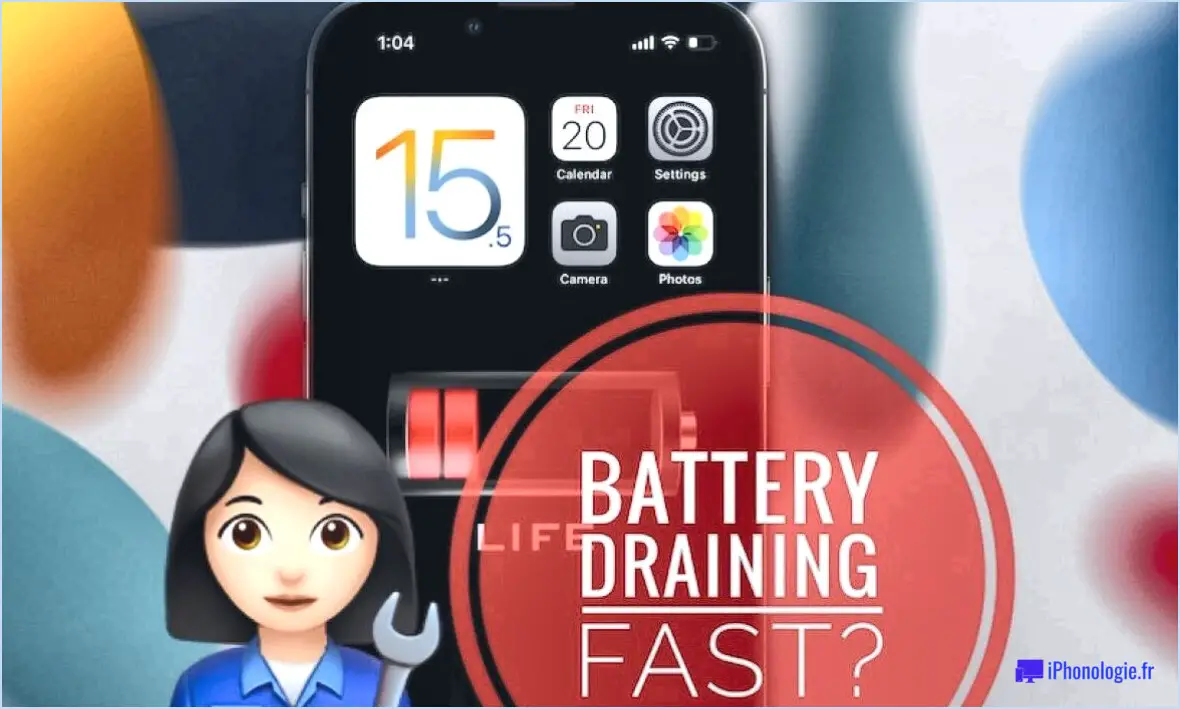 Comment vider rapidement la batterie de l'iphone?
