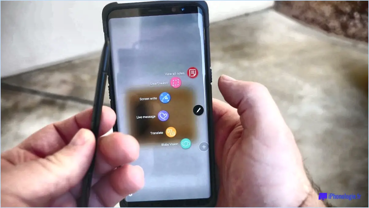 Galaxy Note8 : comment faire une capture d'écran?