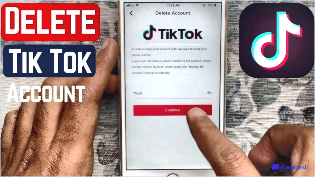 Peut-on désactiver un compte TikTok?