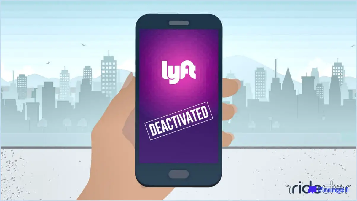 Pouvez-vous faire réactiver votre compte lyft?