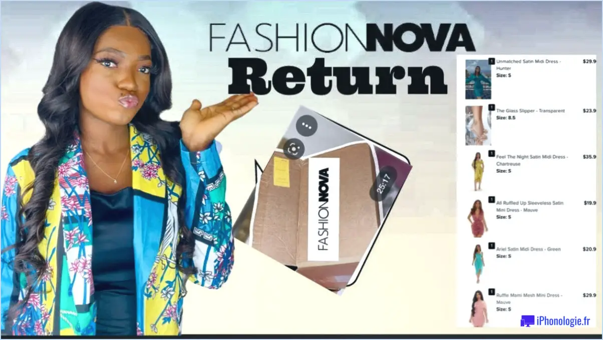 Puis-je annuler une commande de Fashion Nova?
