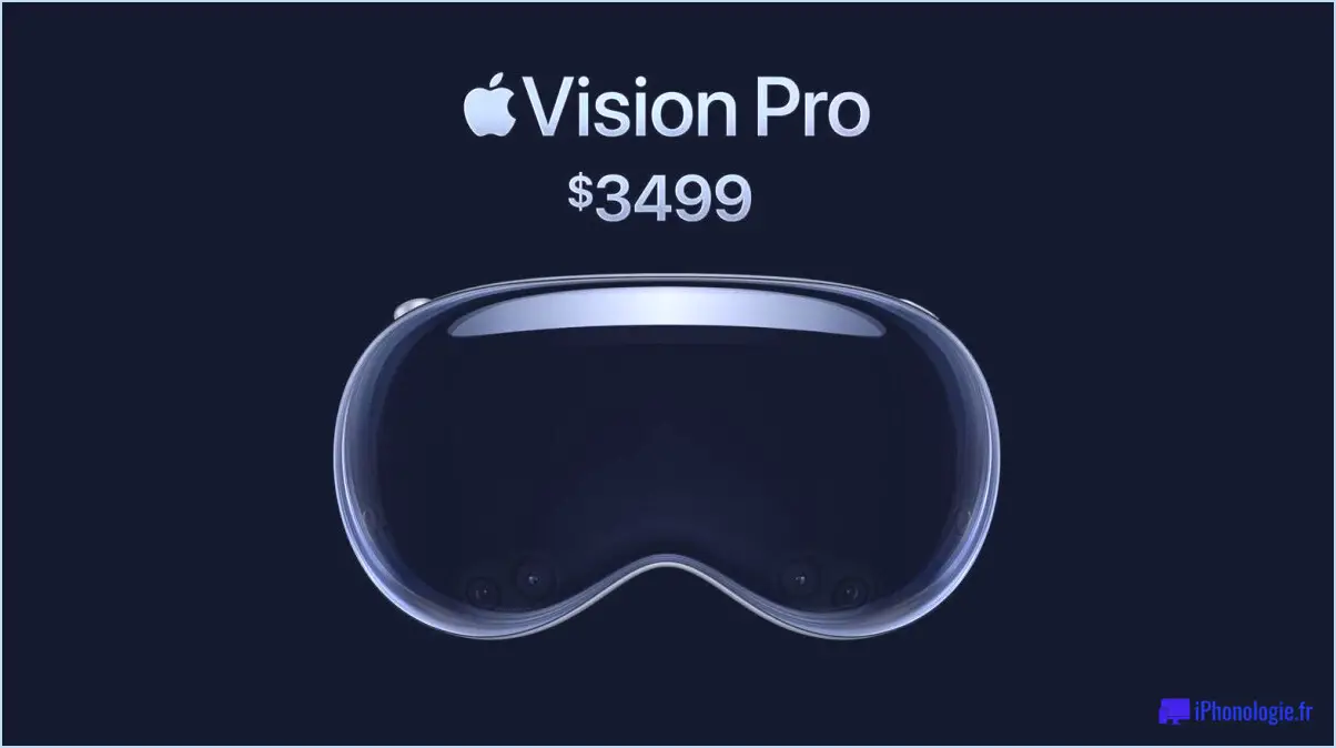Chef de casque Apple Vision Pro