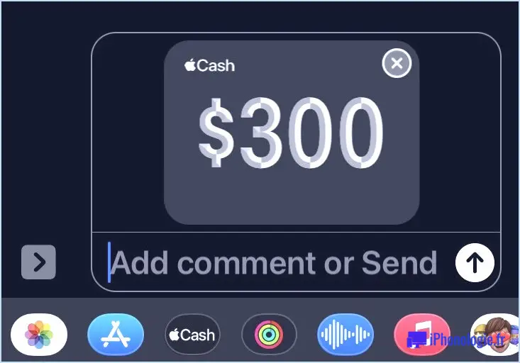 Envoyez de l'argent avec Apple Cash à partir de messages