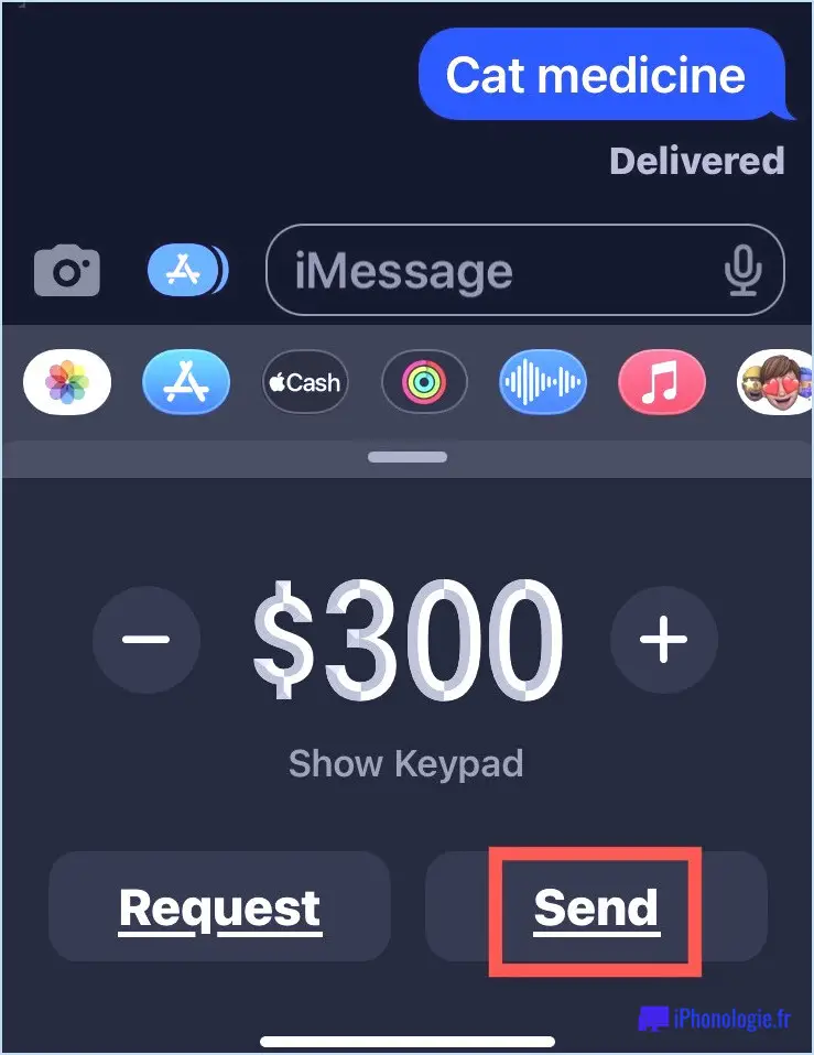 Comment envoyer de l'argent avec Apple Cash à partir de messages sur iPhone