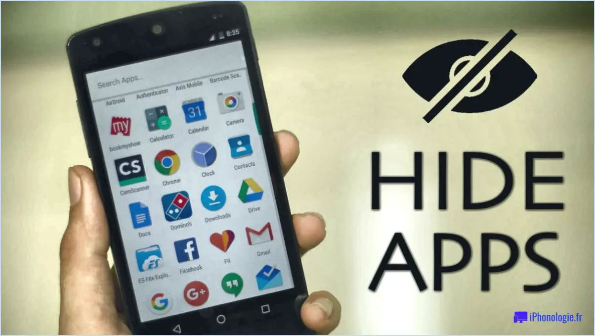 Android : Comment cacher des applications?