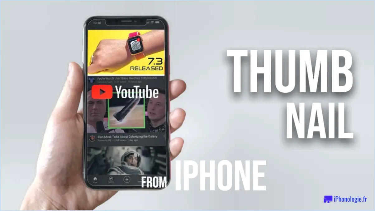 Comment ajouter une vignette à une vidéo youtube sur iphone?