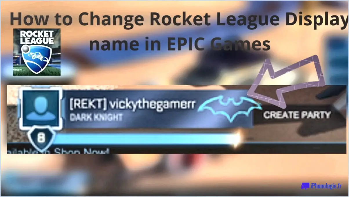 Comment changer de nom sur rocket league xbox?