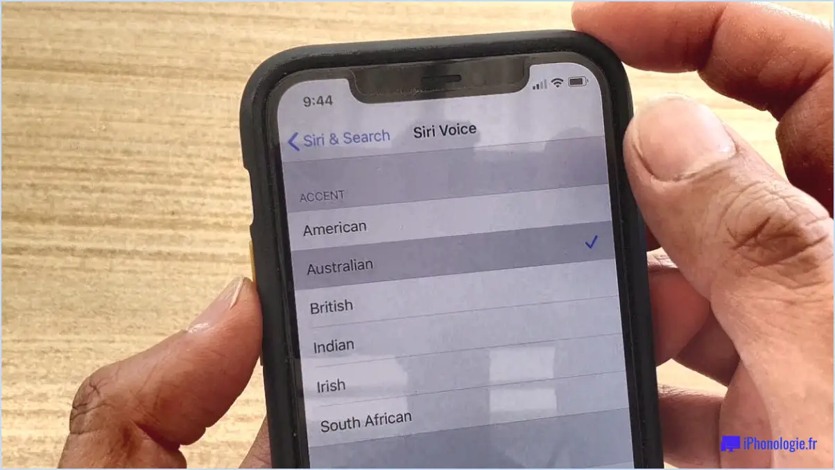 Comment changer la voix ou l'accent de siri?