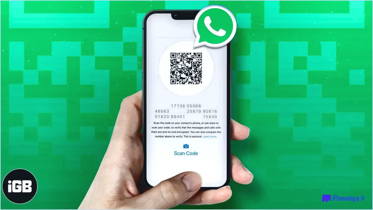 Comment changer le code de sécurité dans whatsapp?