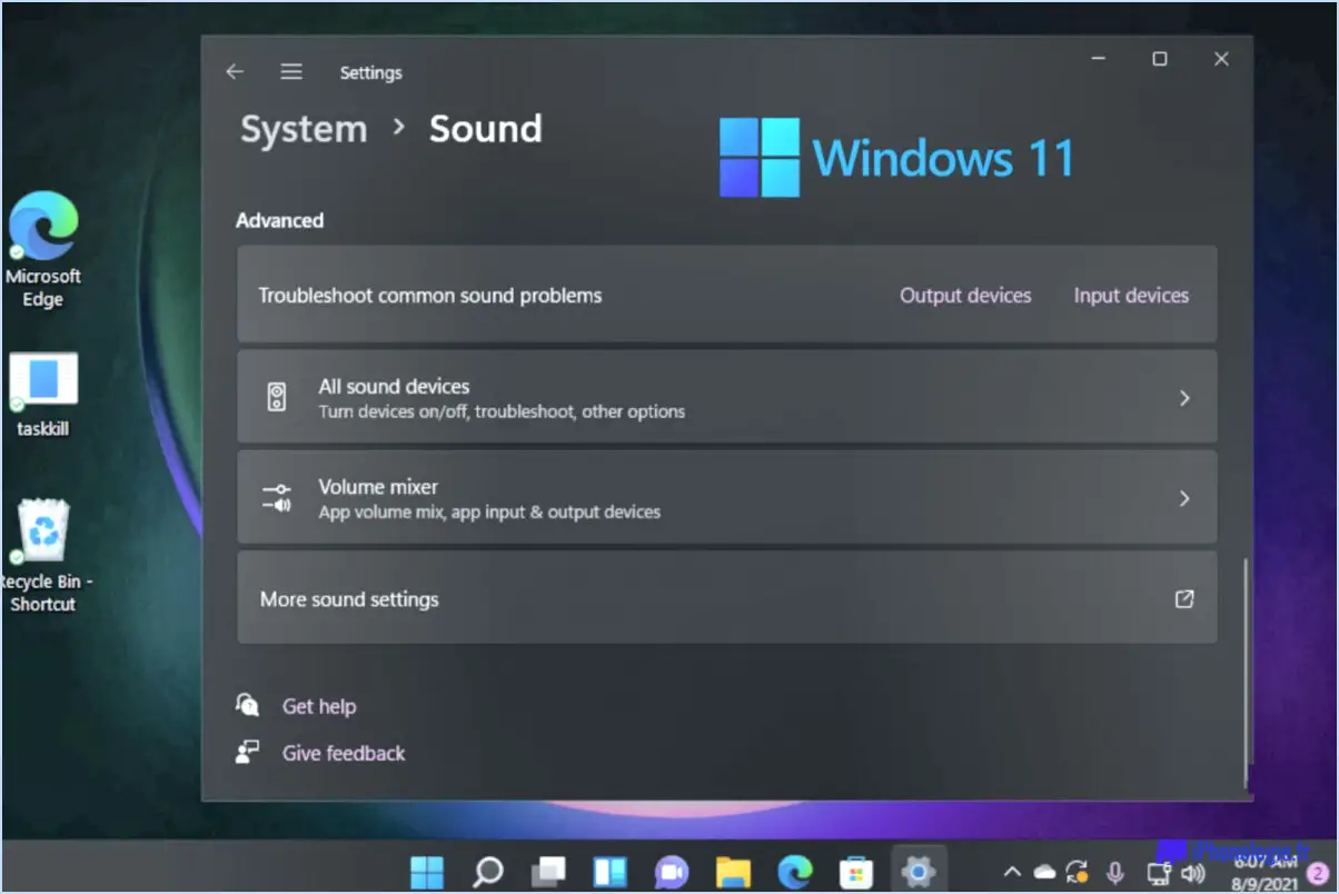 Comment changer le volume des différentes applications sur windows 11?