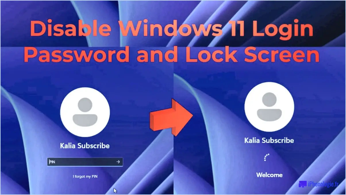 Comment changer l'identifiant ou le mot de passe dans Windows 11?
