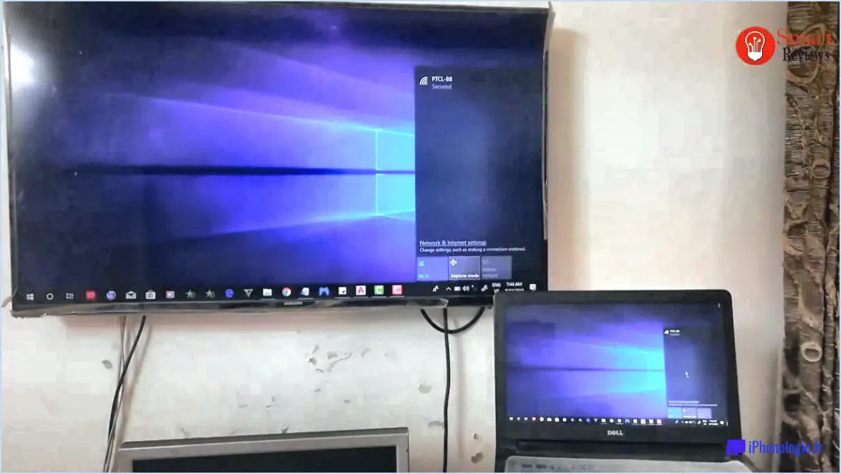 Comment connecter un ordinateur portable hp à une tv samsung?