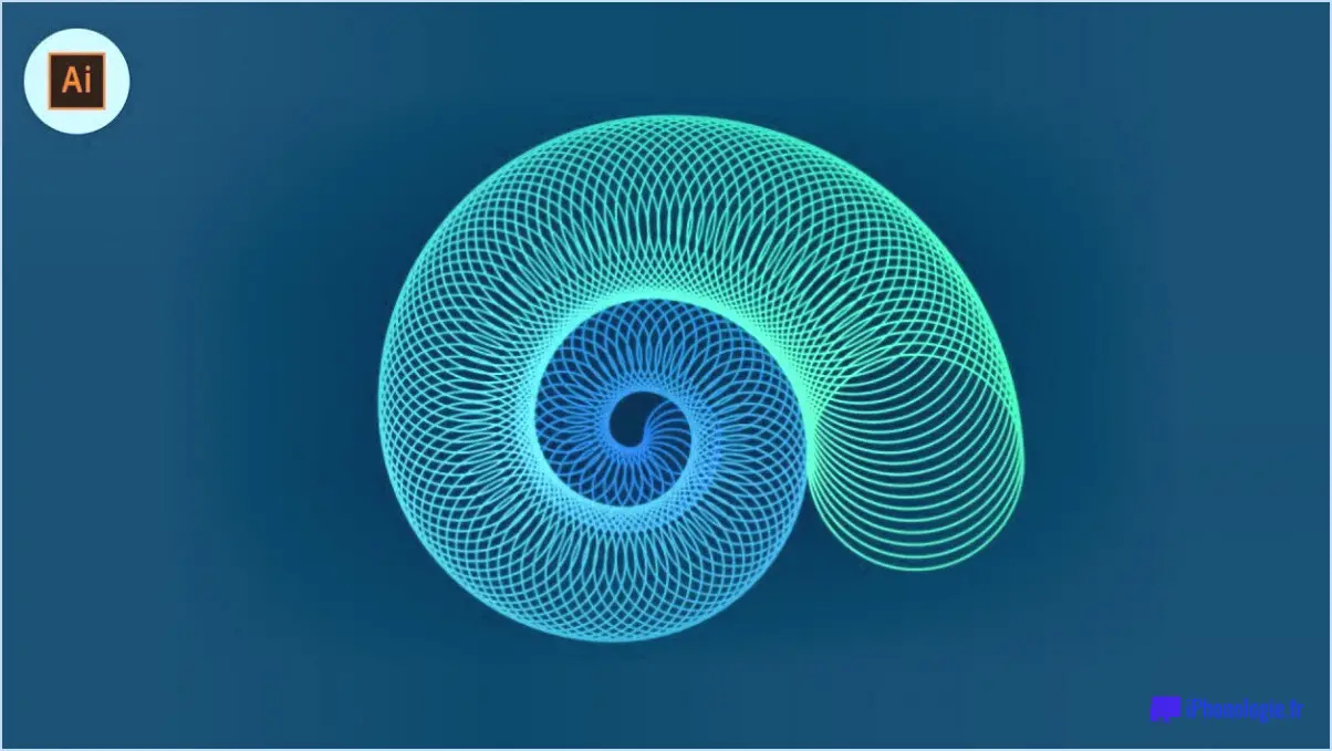 Comment créer une spirale dans illustrator?