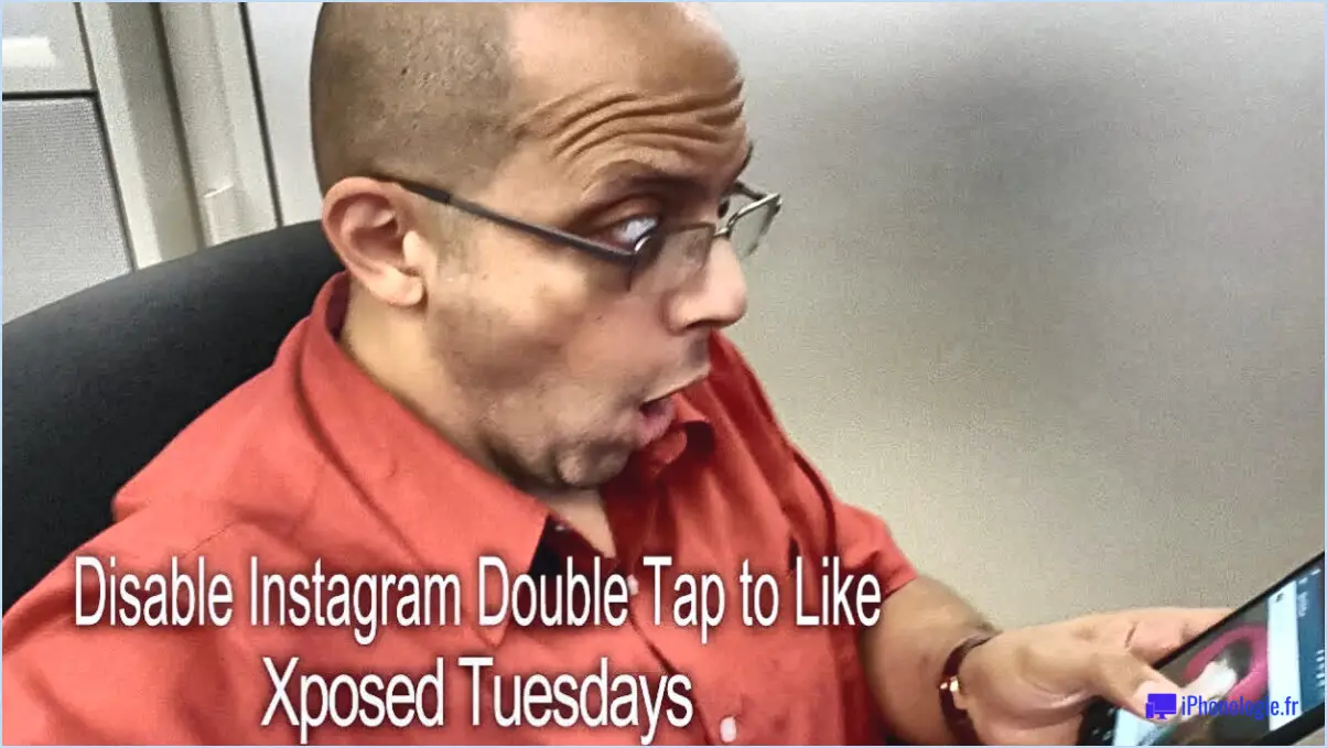 Comment désactiver le double tap like sur instagram?