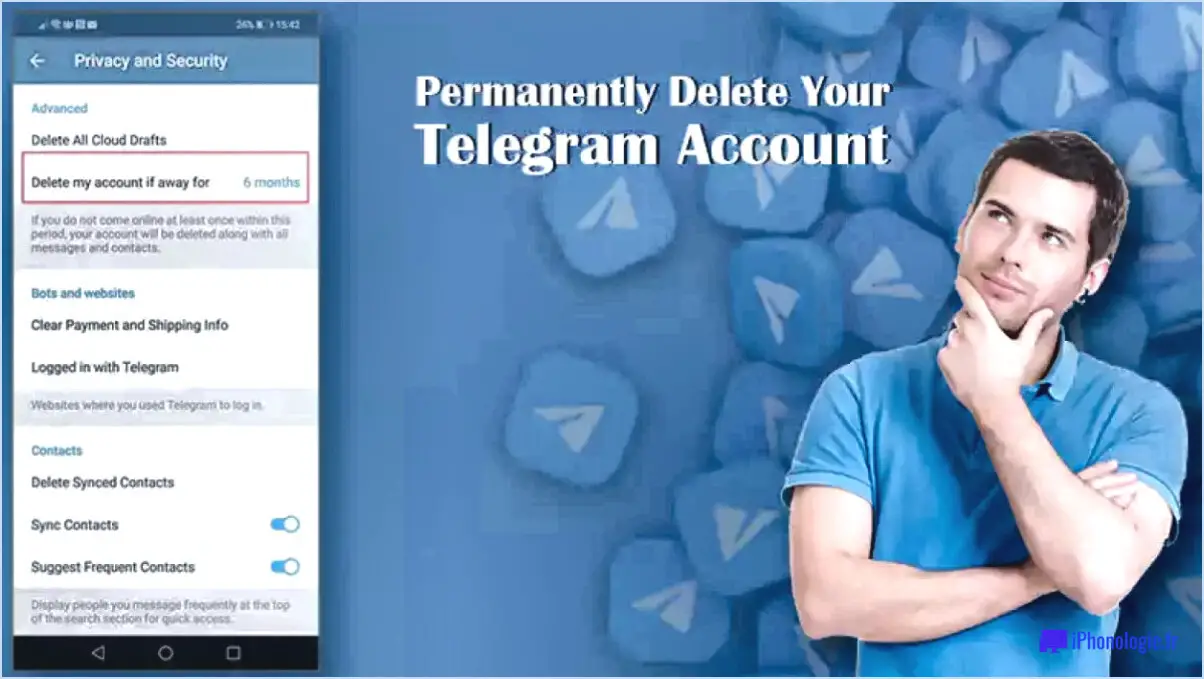 Comment désactiver Telegram temporairement?