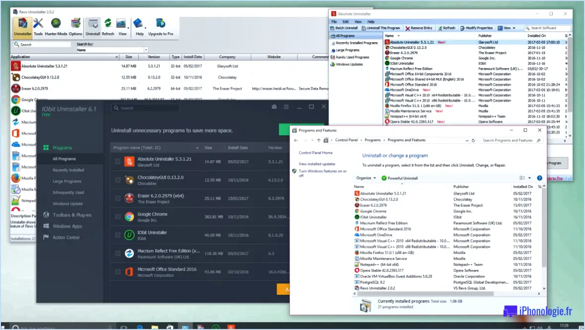 Comment désinstaller des programmes dans windows 10 qui ne veulent pas se désinstaller?