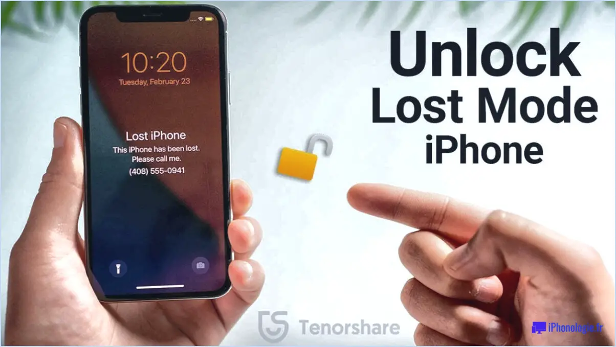Comment déverrouiller un iphone perdu?