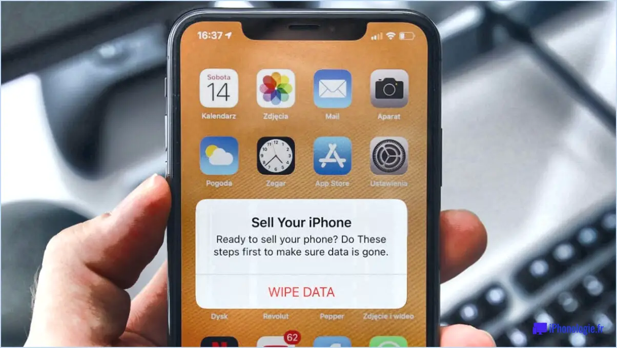 Comment effacer mon iPhone avant de le vendre?