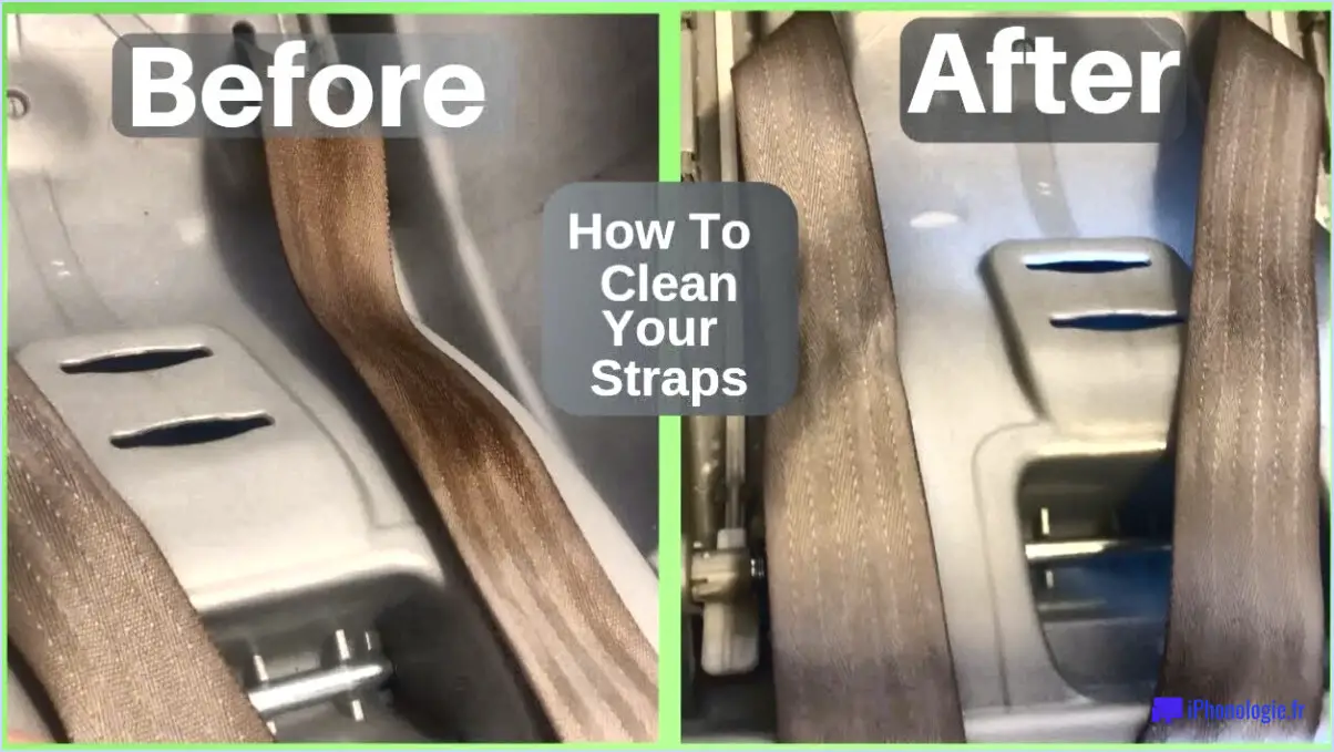 Comment enlever la moisissure des ceintures de sécurité?