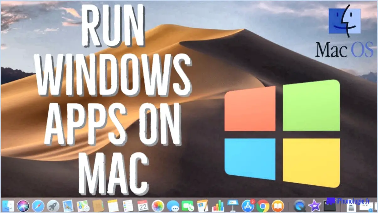 Comment faire fonctionner des applications windows sur mac?