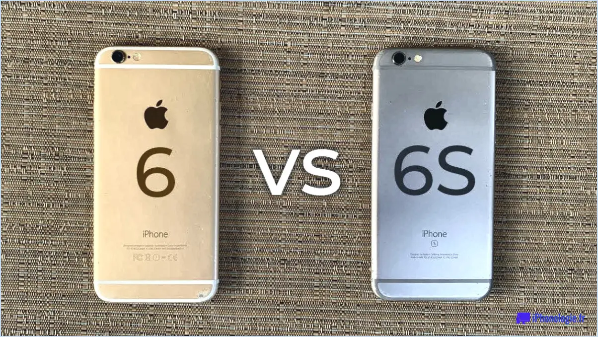 Comment faire la différence entre iphone 6 et 6s?