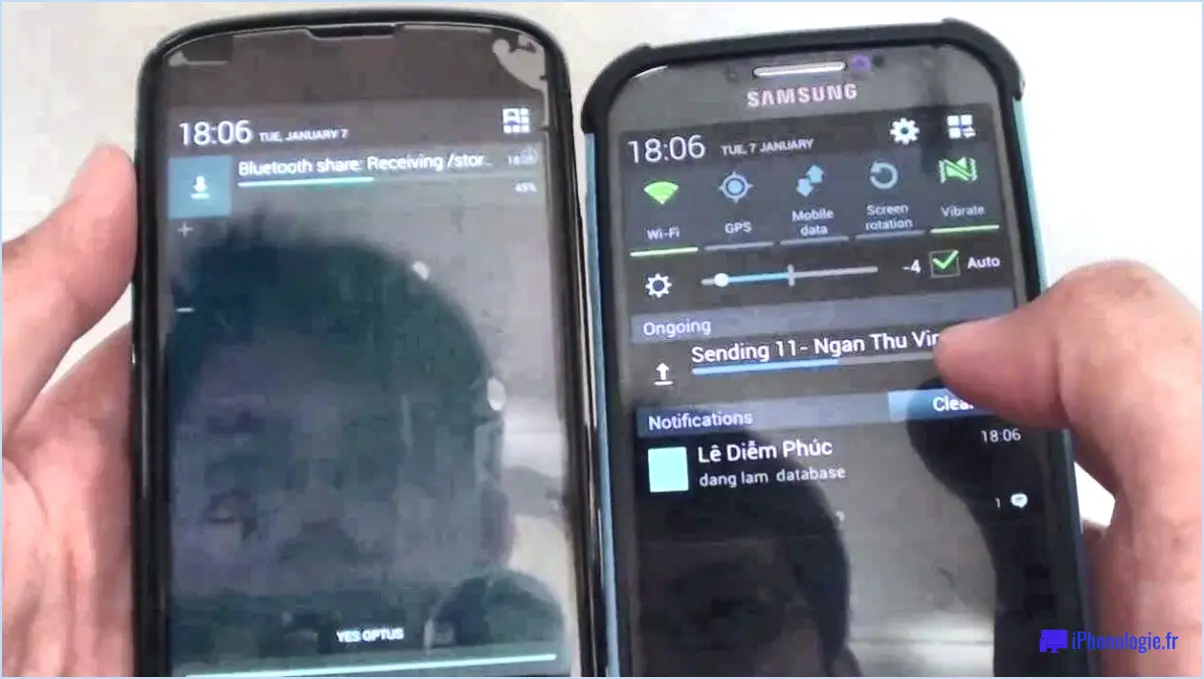 Comment faire pour écouter de la musique en bluetooth d'un androïde à un autre?