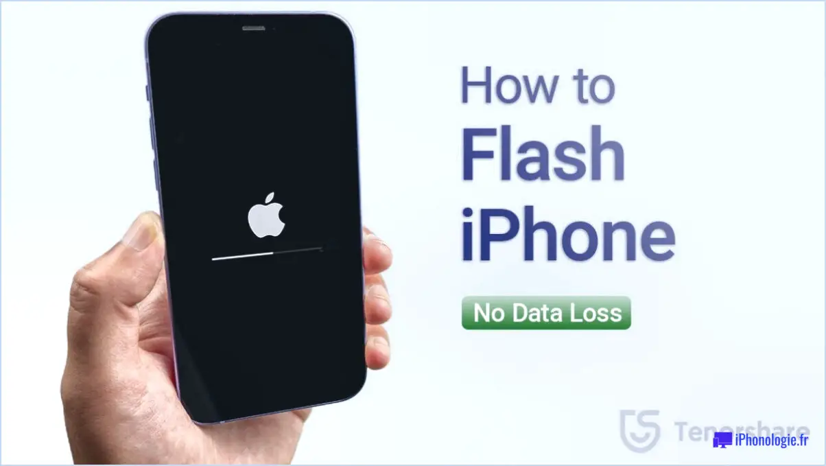 Comment flasher un iphone?