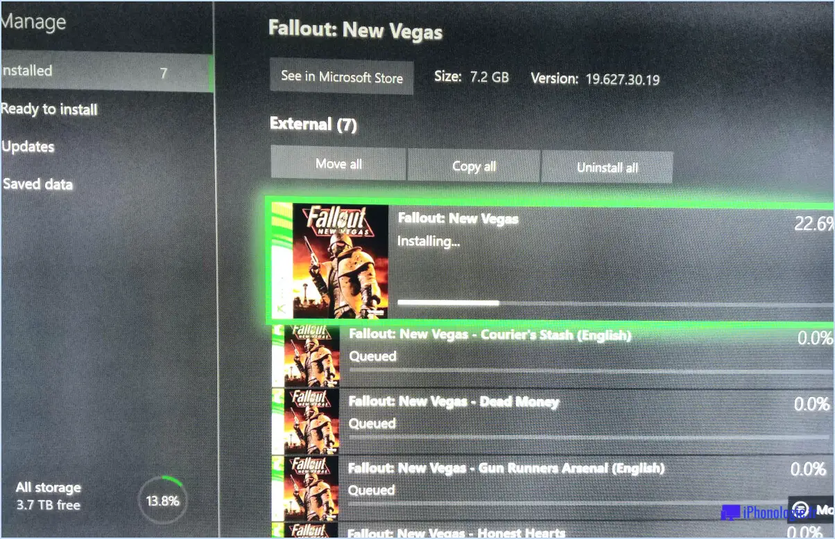 Comment installer fallout new vegas sur xbox one?