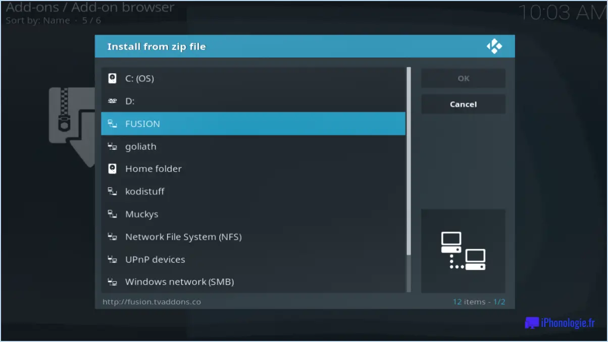 Comment installer fusion sur kodi android?