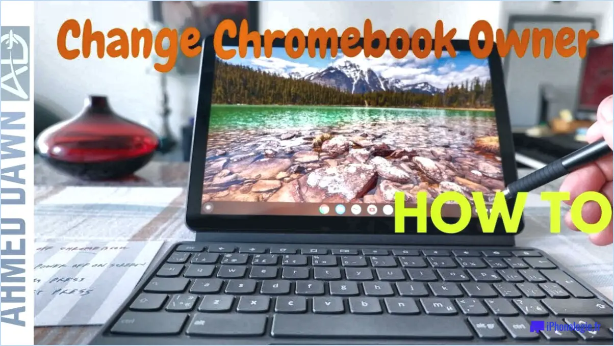 Comment modifier mon compte principal sur mon Chromebook?