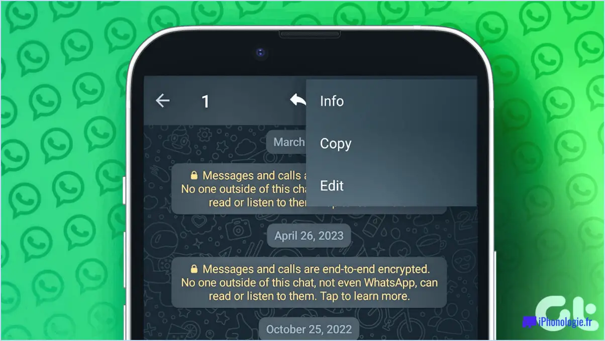 Comment Modifier Un Message Reçu Sur Whatsapp