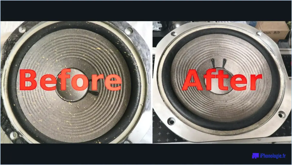 Comment nettoyer les cônes de haut-parleurs?