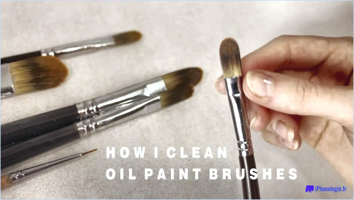 Comment nettoyer les pinceaux de peinture à l'huile entre les couleurs?