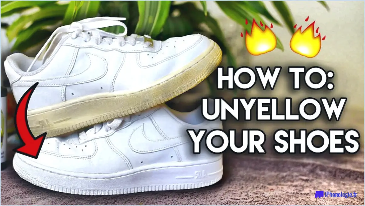 Comment nettoyer les semelles de chaussures jaunes?