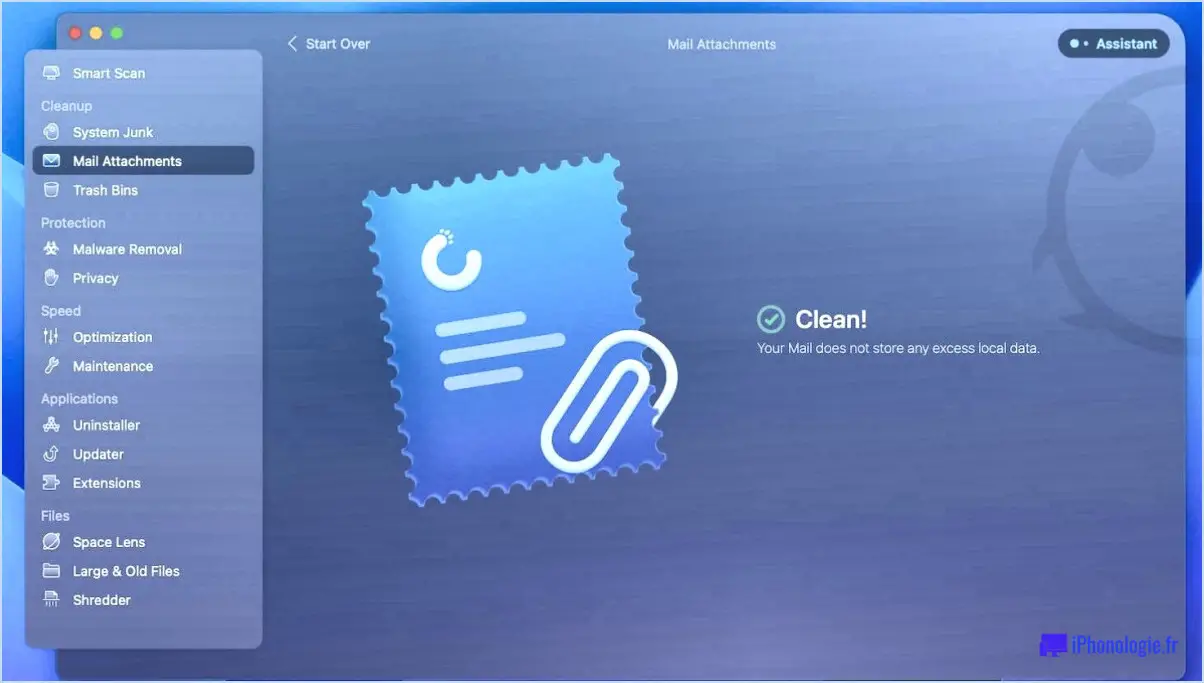 Comment nettoyer mon Mac Mail?