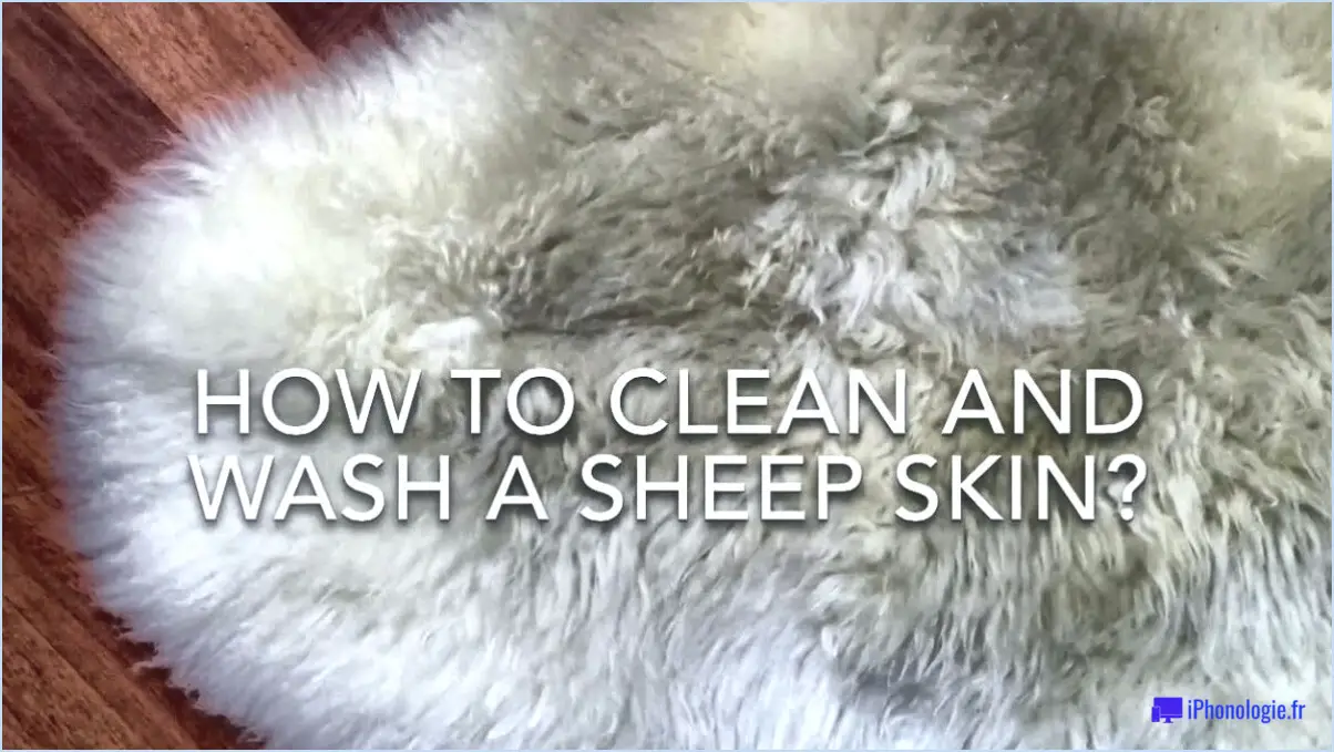 Comment nettoyer une peau de mouton?