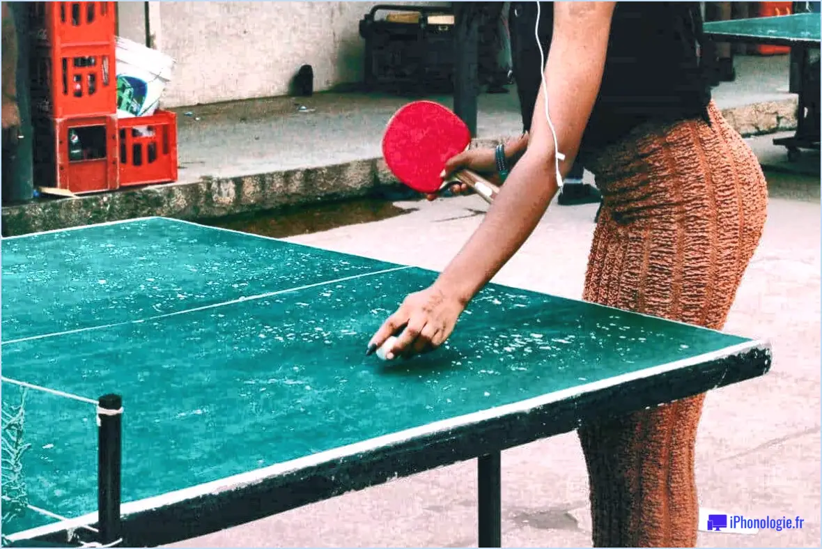 Comment nettoyer une table de ping-pong?