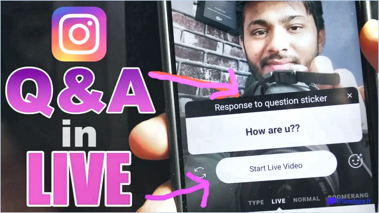 Comment poser des questions sur instagram live?