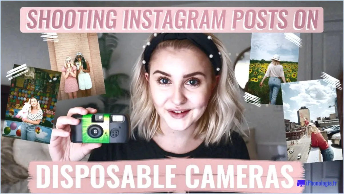 Comment poster des photos d'appareils photo jetables sur Instagram?