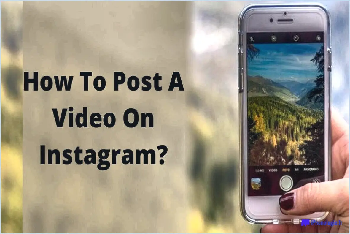 Comment poster une vidéo sur instagram sans le son?