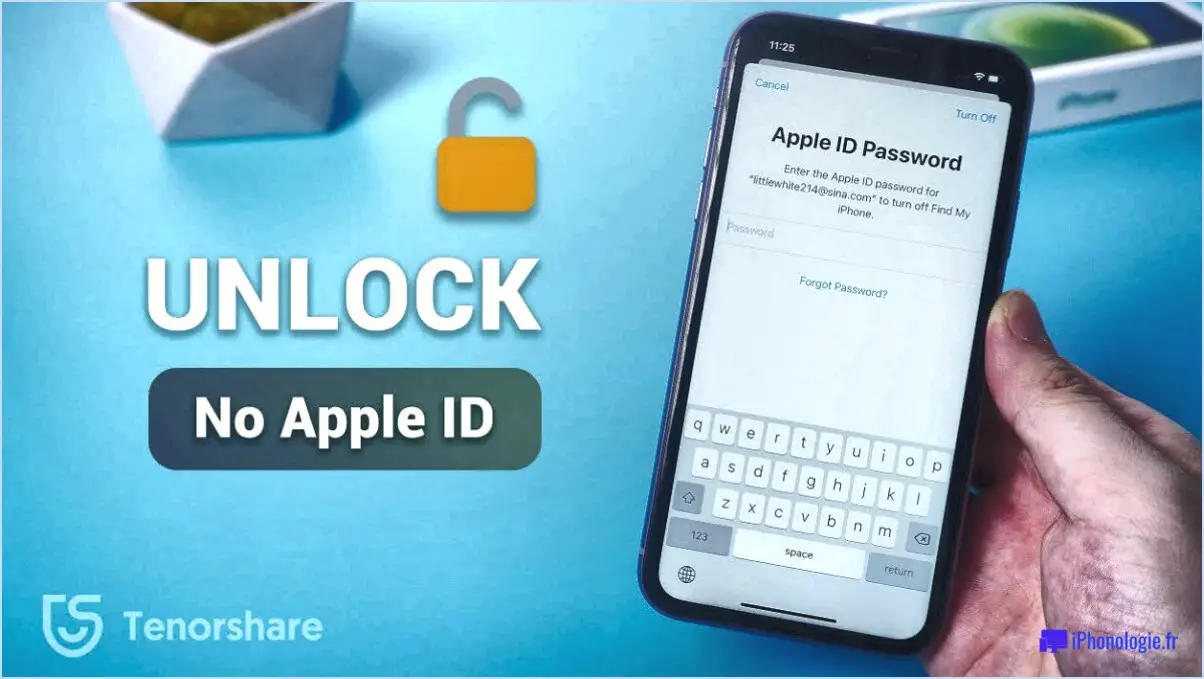Comment puis-je déverrouiller mon identifiant Apple sans e-mail ni questions de sécurité?